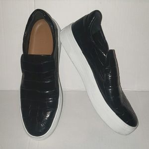 Via Spiga slip-on croc shoes